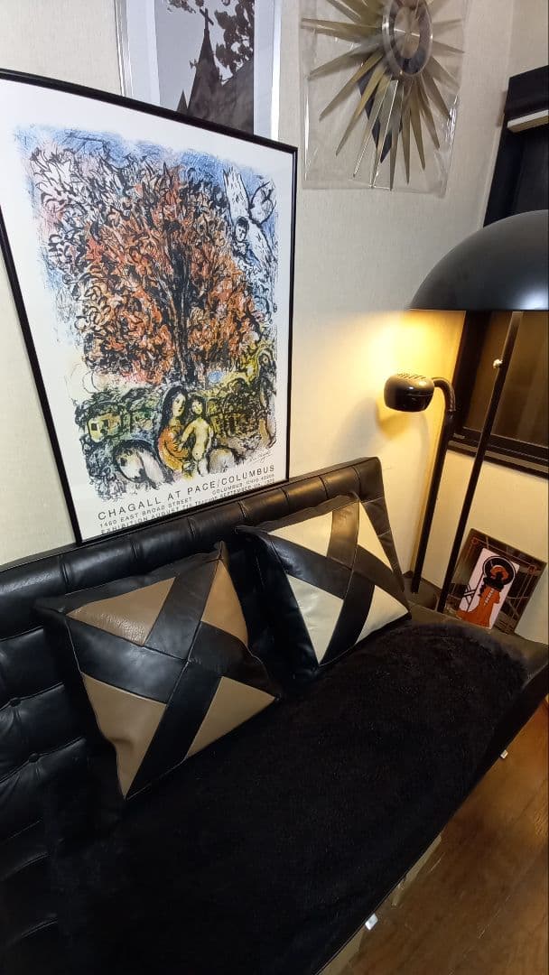 マルク　シャガール　大型　リトポスター　ラ　シュヴォーシェ　アメリカ　展示会