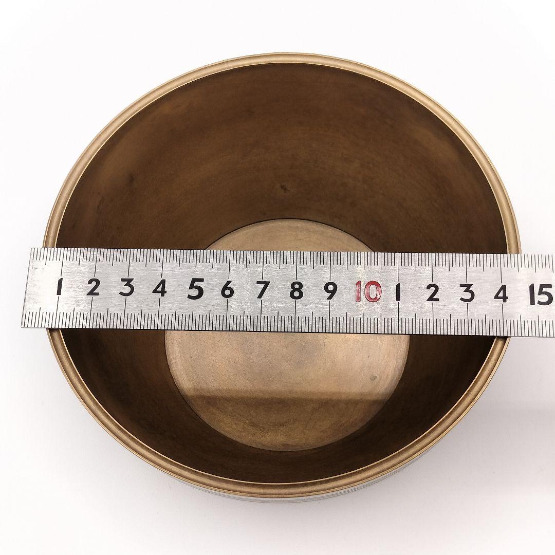 a197 建水　砂張建水　瓔珞　吉羽興兵衛　茶道具　茶道　古物　響銅