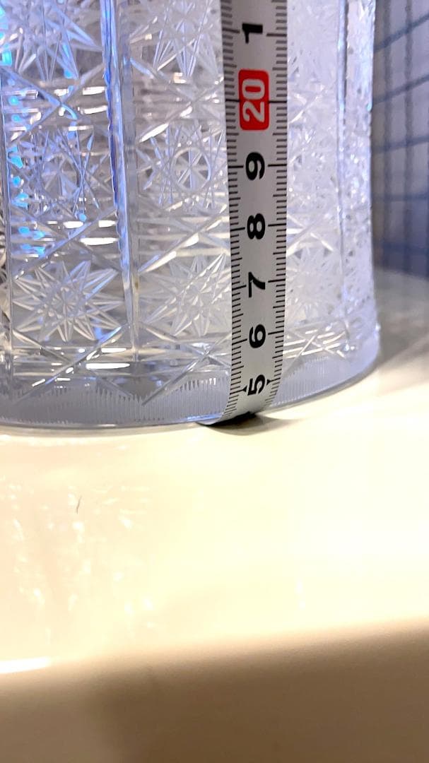 【未使用】ボヘミアグラス　500PK　花瓶　　クリスタルグラス【アンティーク】