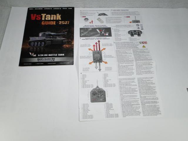 VS TANK ラジコン1/24 ドイツ陸軍　タイガーⅠ後期型　動作確認済