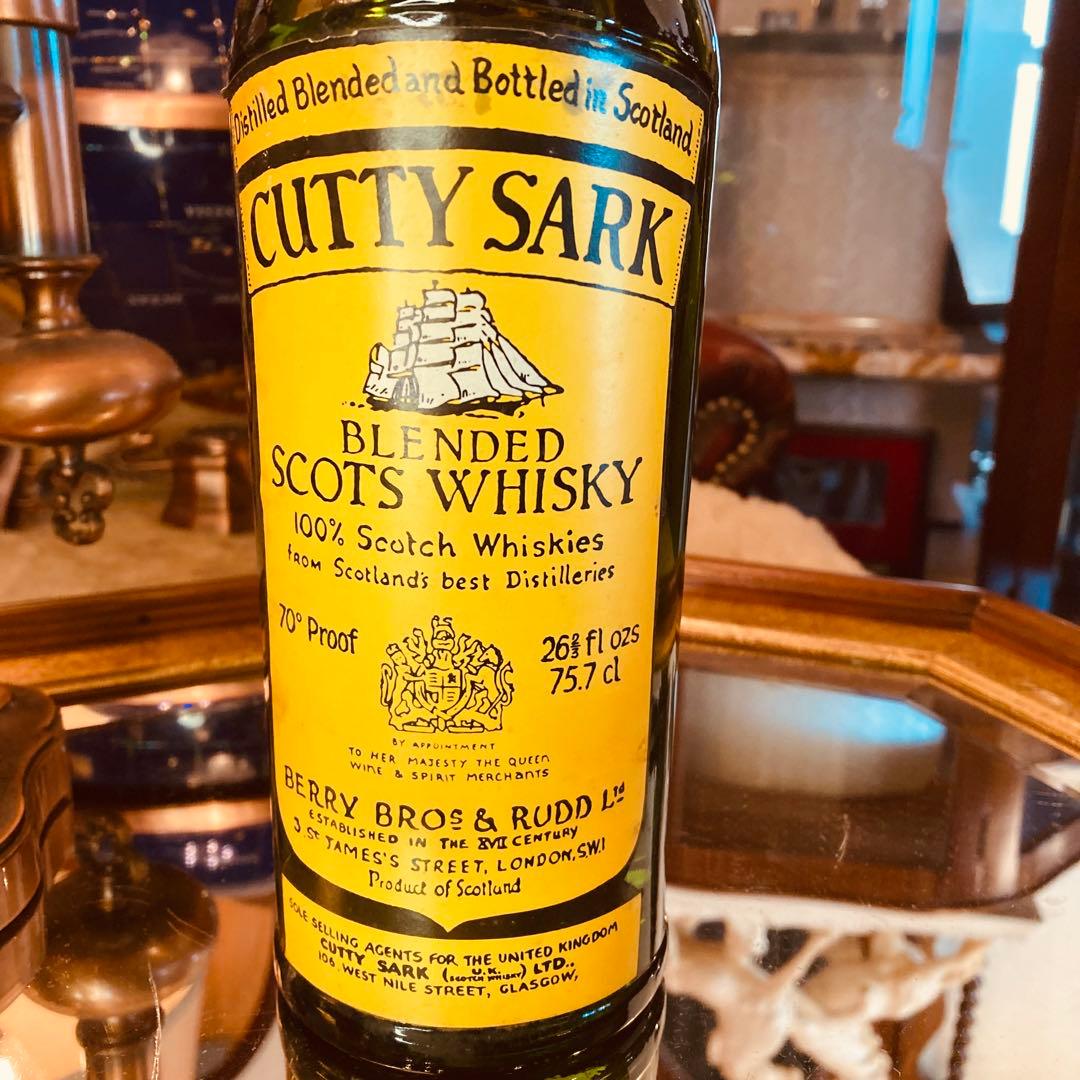 湯布院アンティーク '80 カティサーク スコッチ 特級表記 オールドボトル