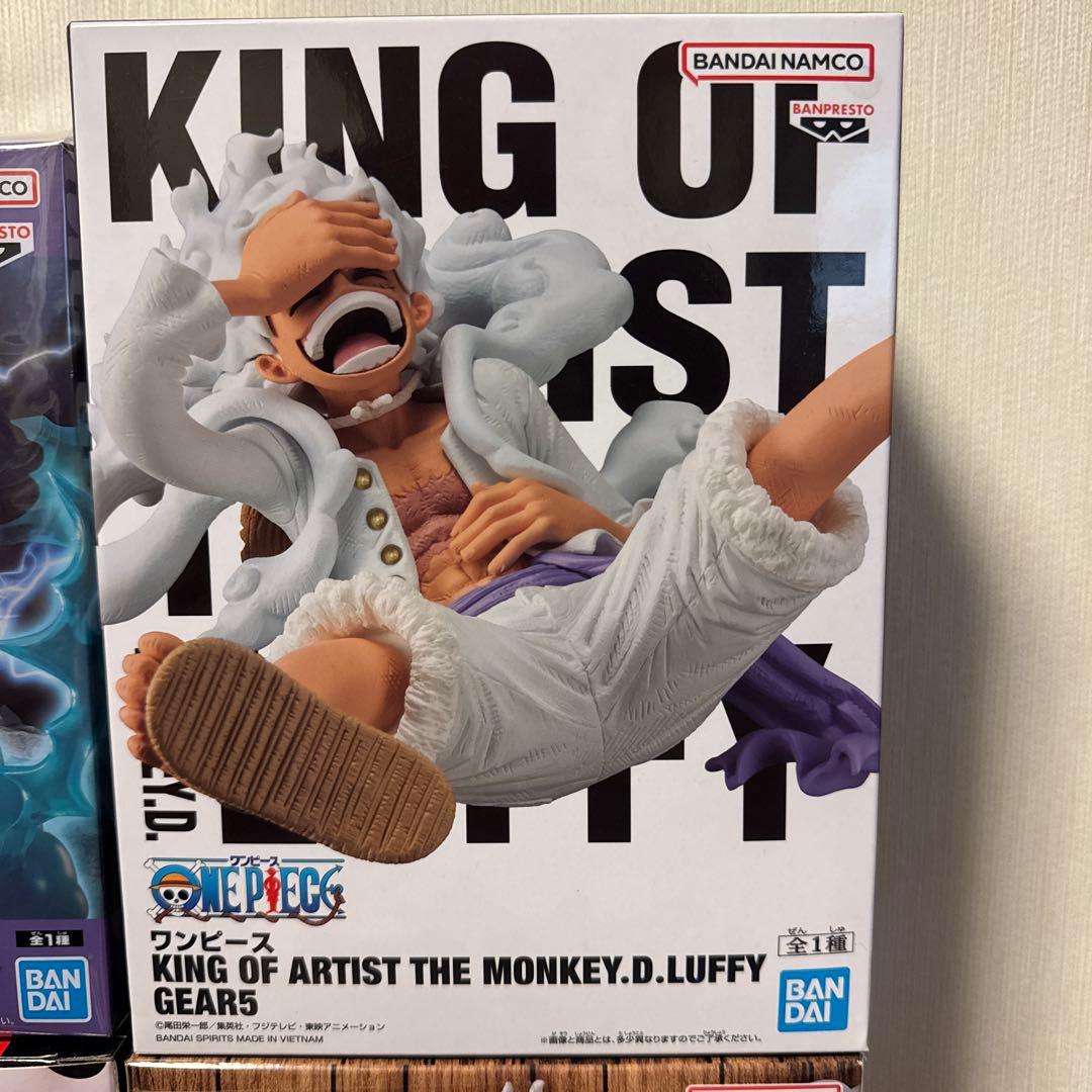 ワンピースフィギア　ルフィ5個セット