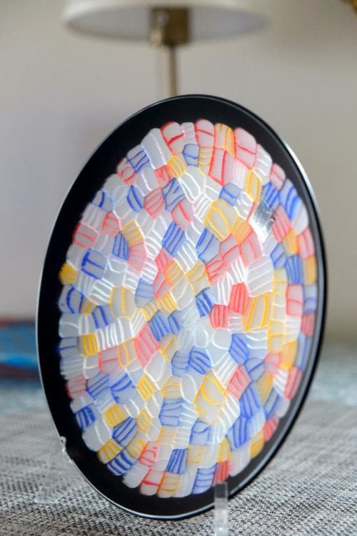 ベネチアンガラス ヴェネチアングラス ミルフィオリ プレート ムリーニ ムリーネ