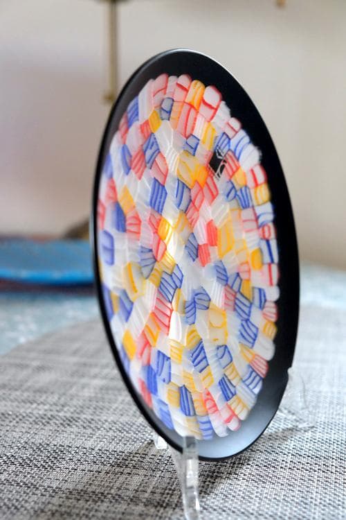 ベネチアンガラス ヴェネチアングラス ミルフィオリ プレート ムリーニ ムリーネ