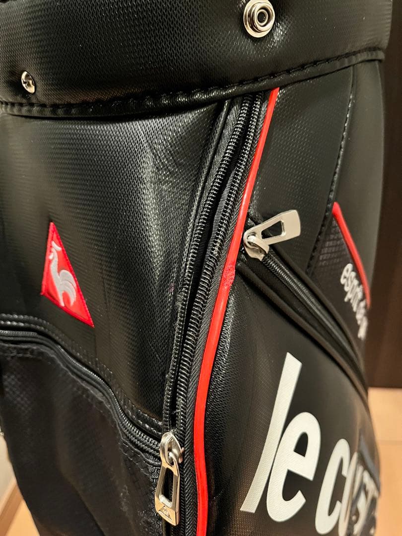 美品 ルコックスポルティフ ゴルフ　lecoq キャディバッグ　黒　9.5型