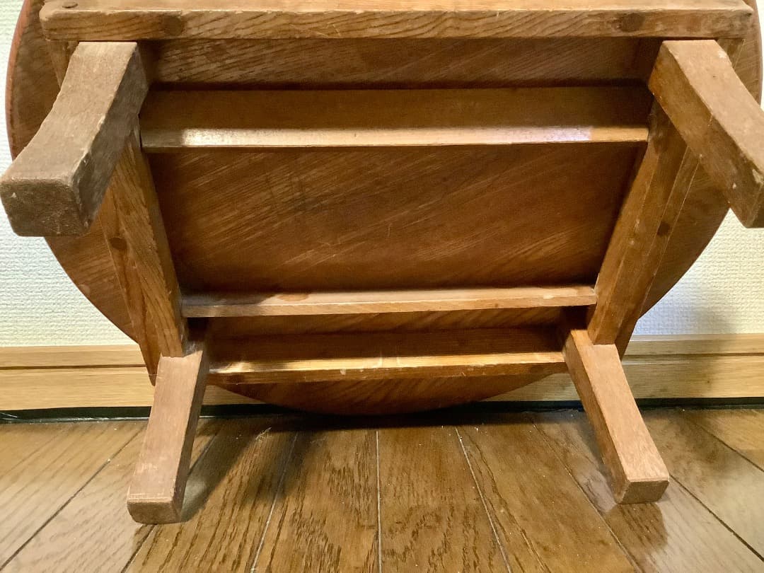 昭和レトロ　ちゃぶ台　 ミニサイズ　折り畳み式　コンパクト　アンティーク　古道具