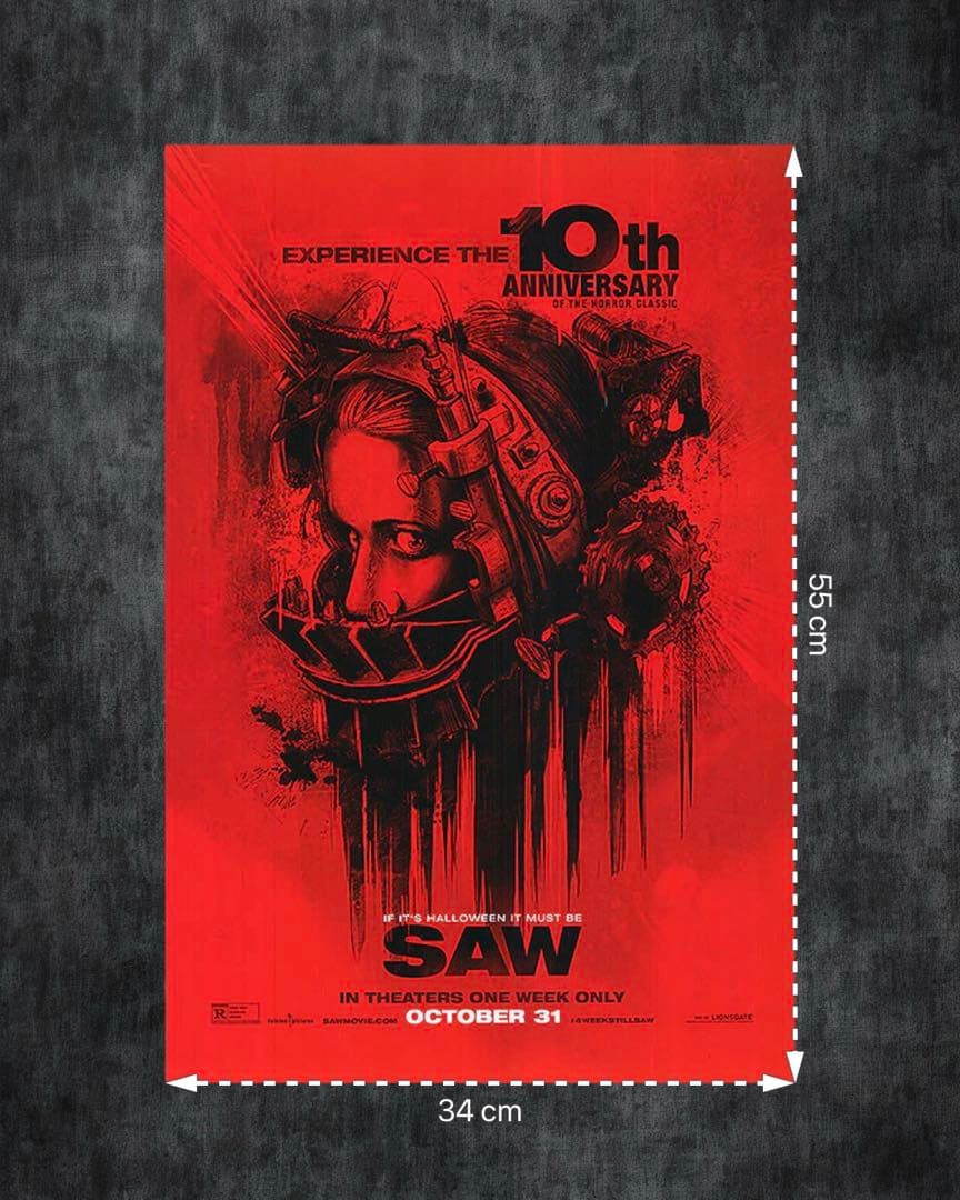 *枚数限定*映画館用片面印刷ポスターUS版:ソウ 10thANNIVERSARY