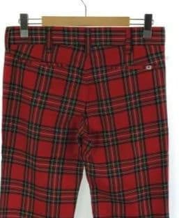 Montley タータンチェック パンツ レッド モーレー