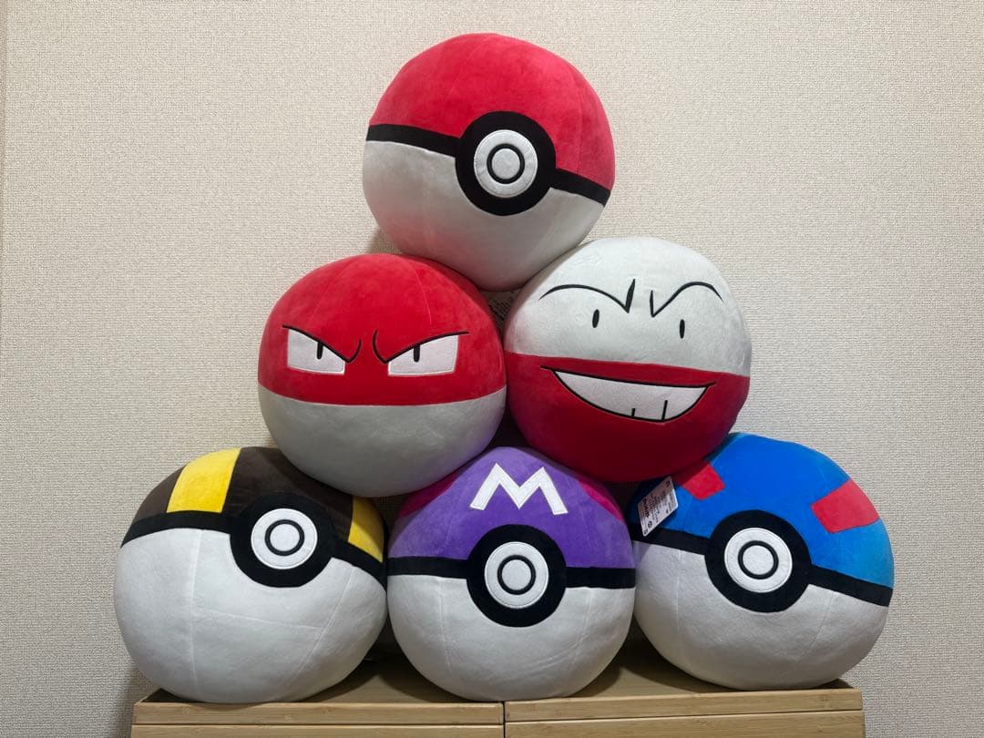 ポケモンめちゃもふぐっとぬいぐるみ モンスターボール含む合計6体セット