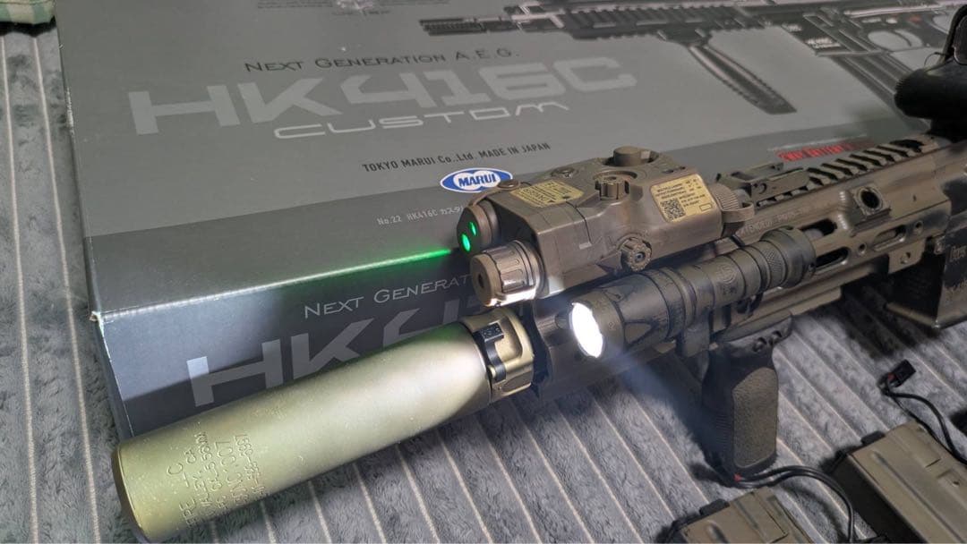 東京マルイ 次世代電動ガン HK416C エイジング塗装 シールチーム カスタム