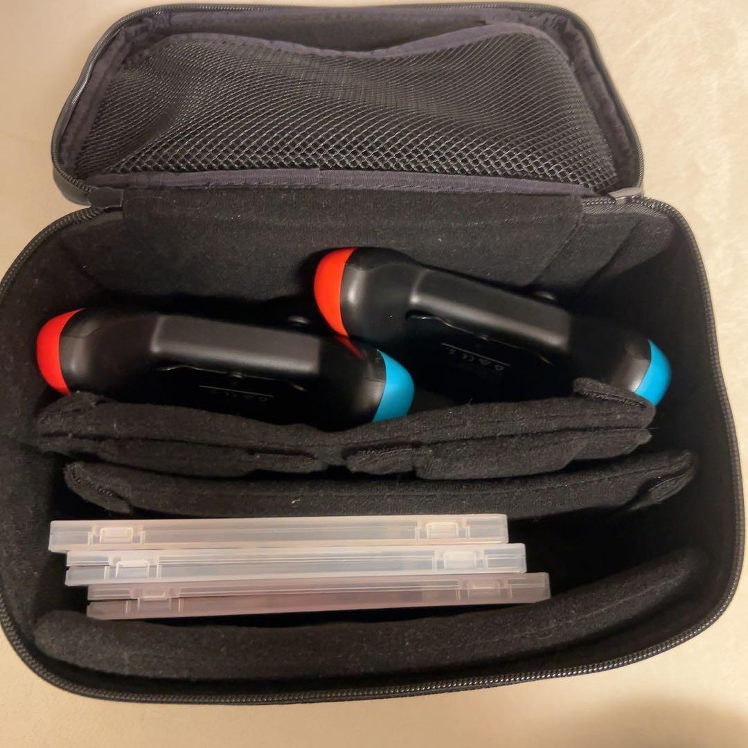 Switch本体 箱有 ソフト3本付 フルセット　付属品完備