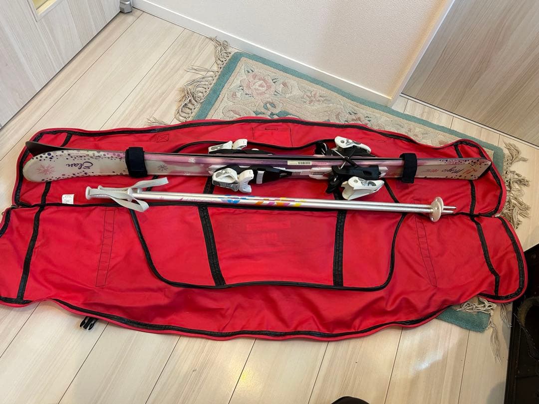 elan エラン　スキー板　120 ストック　スキーケース　セット