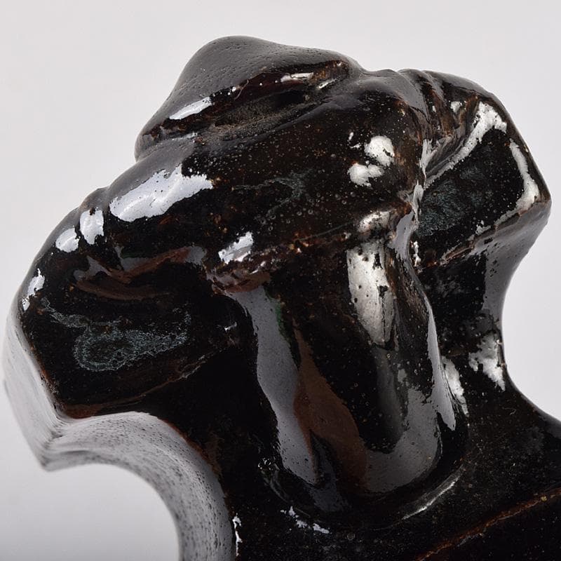 茶道具　楽吉左衛門　九代了入作　一閑人　蓋置　共箱　V　R9013