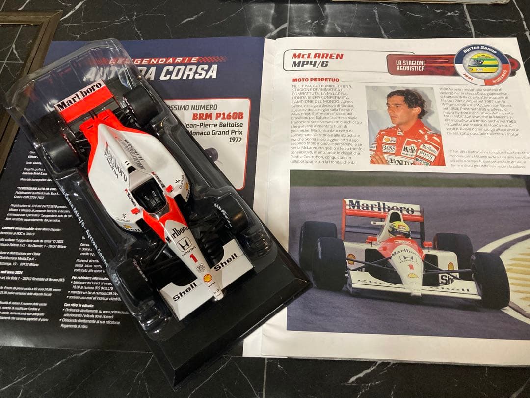 日本未発売　マルボロ仕様 ビッグスケールF1コレクション　MP4/6 セナ