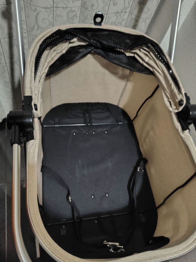 bow＆mew　ペットカート　ベージュ 小型犬向け　分離　自立　軽量　中古品