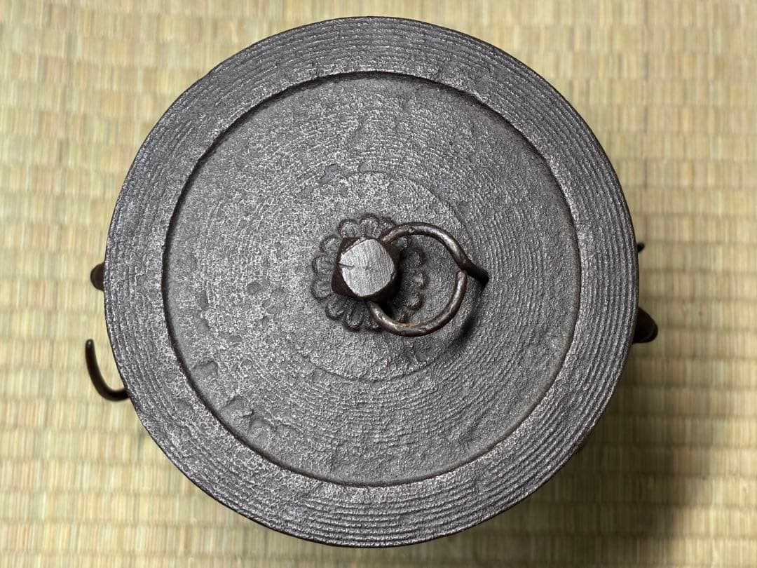 未使用 風炉釜 茶釜 菊池政光 友箱 竜雲釜