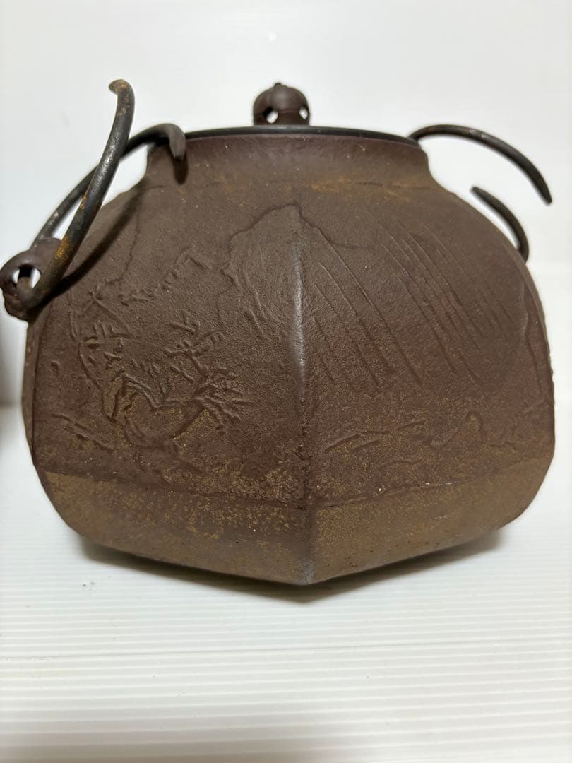 茶道具 銅製 風炉釜 鉄製 茶釜 古道具