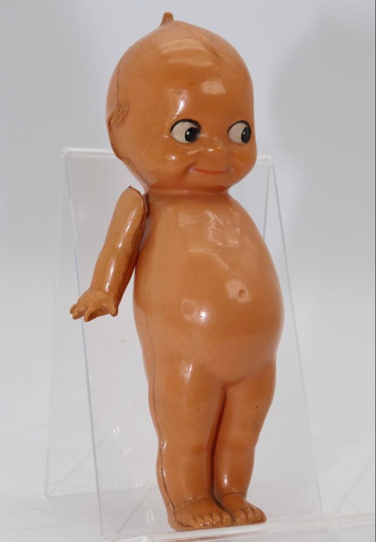 アンティーク・セルロイド・キューピー人形 ベージュ19cm