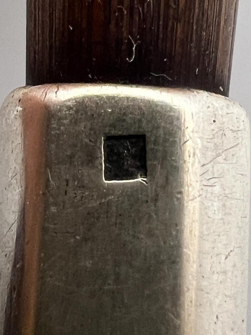 純銀製　純刻印　煙管　キセル　六角形　銀細工　アンティーク　重量約32g