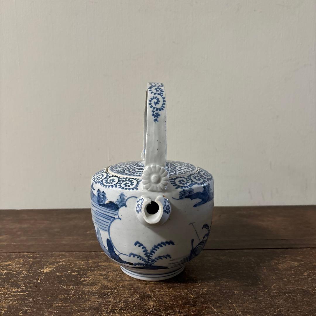 古伊万里染付銚子　酒器　伊万里　有田　波佐見　砥部焼　瀬戸　古民芸　白磁　李朝