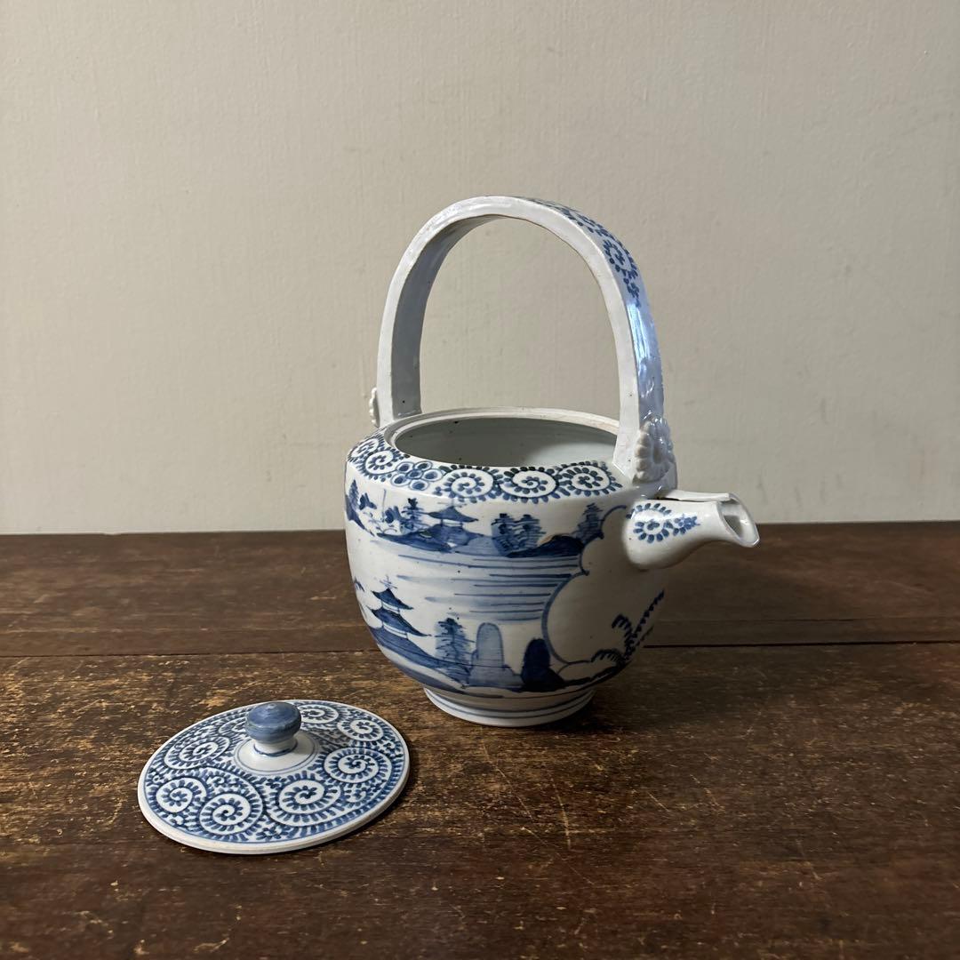 古伊万里染付銚子　酒器　伊万里　有田　波佐見　砥部焼　瀬戸　古民芸　白磁　李朝