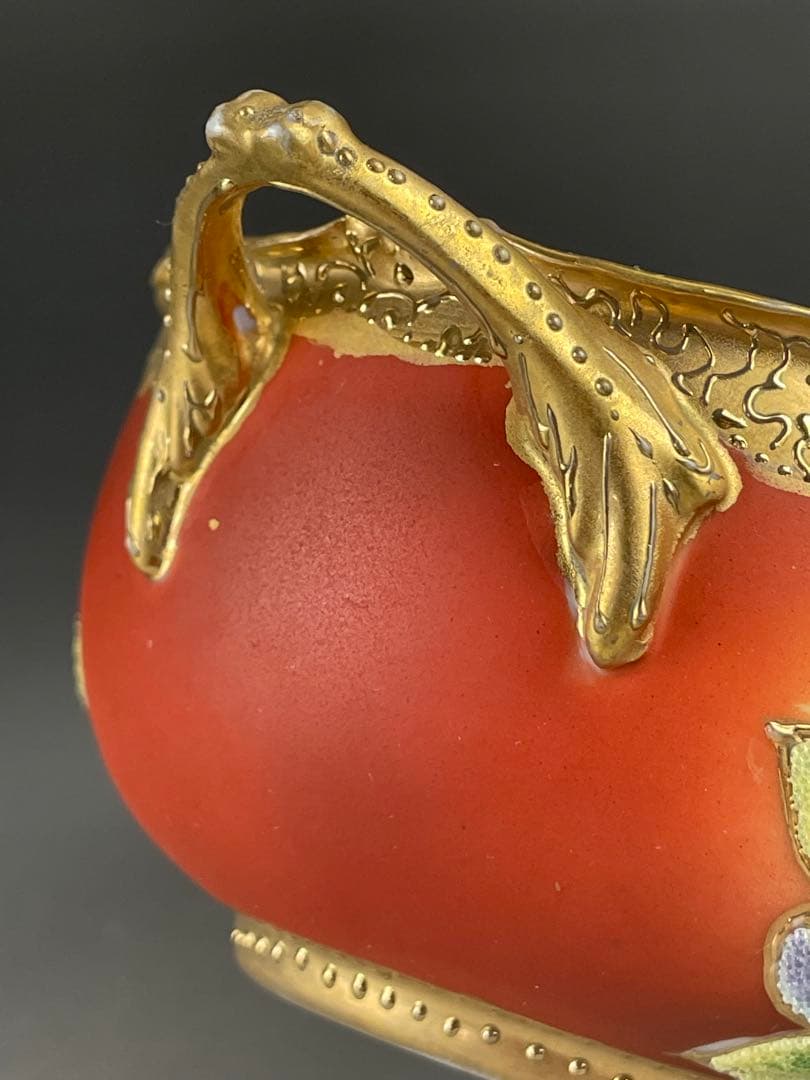 【専用】オールドニッポン アールヌーボー様式牡丹紋 コラレン 盛皿 ボウル