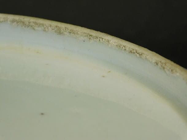 【赤壁賦　染付紋　楕円形輪花皿】