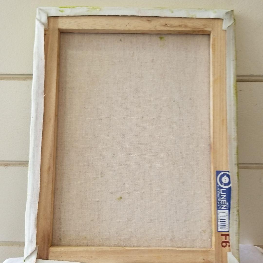 油絵　まろん　点で描いた静物