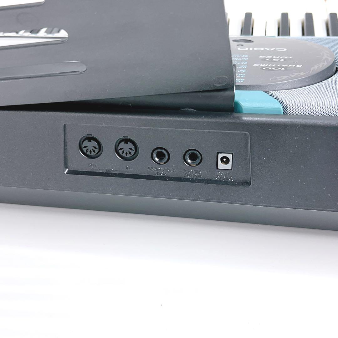 【美品・動作品】 CASIO 光ナビゲーション キーボード LK-70 BL