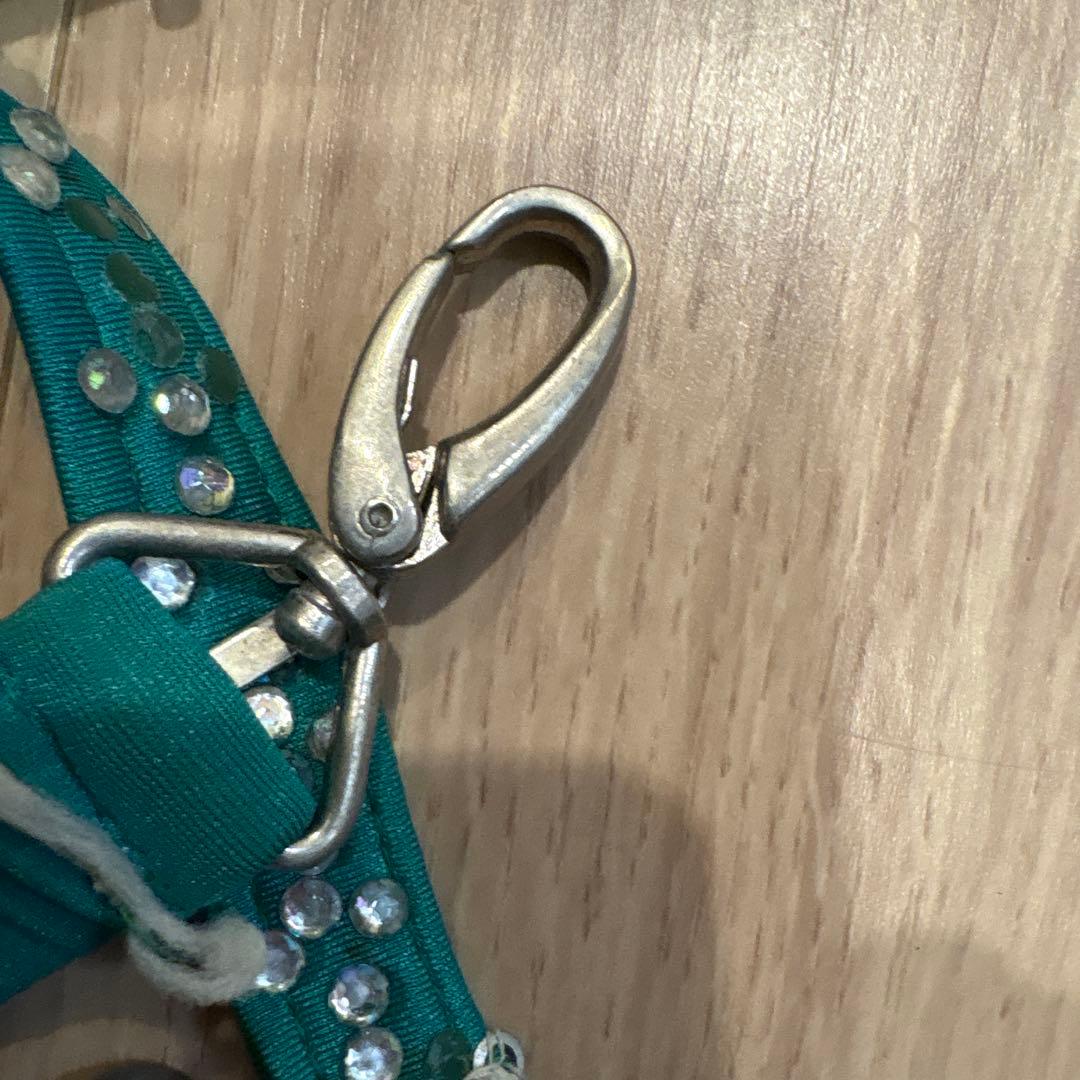 ベリーダンス衣装　マンドゥーハ サラマ　ピーコックグリーン　小柄