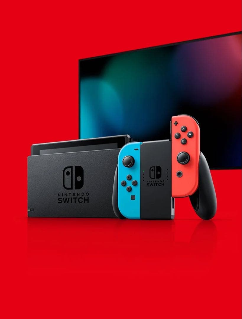 Nintendo Switch 本体 赤・青 ケース&コントローラー付き