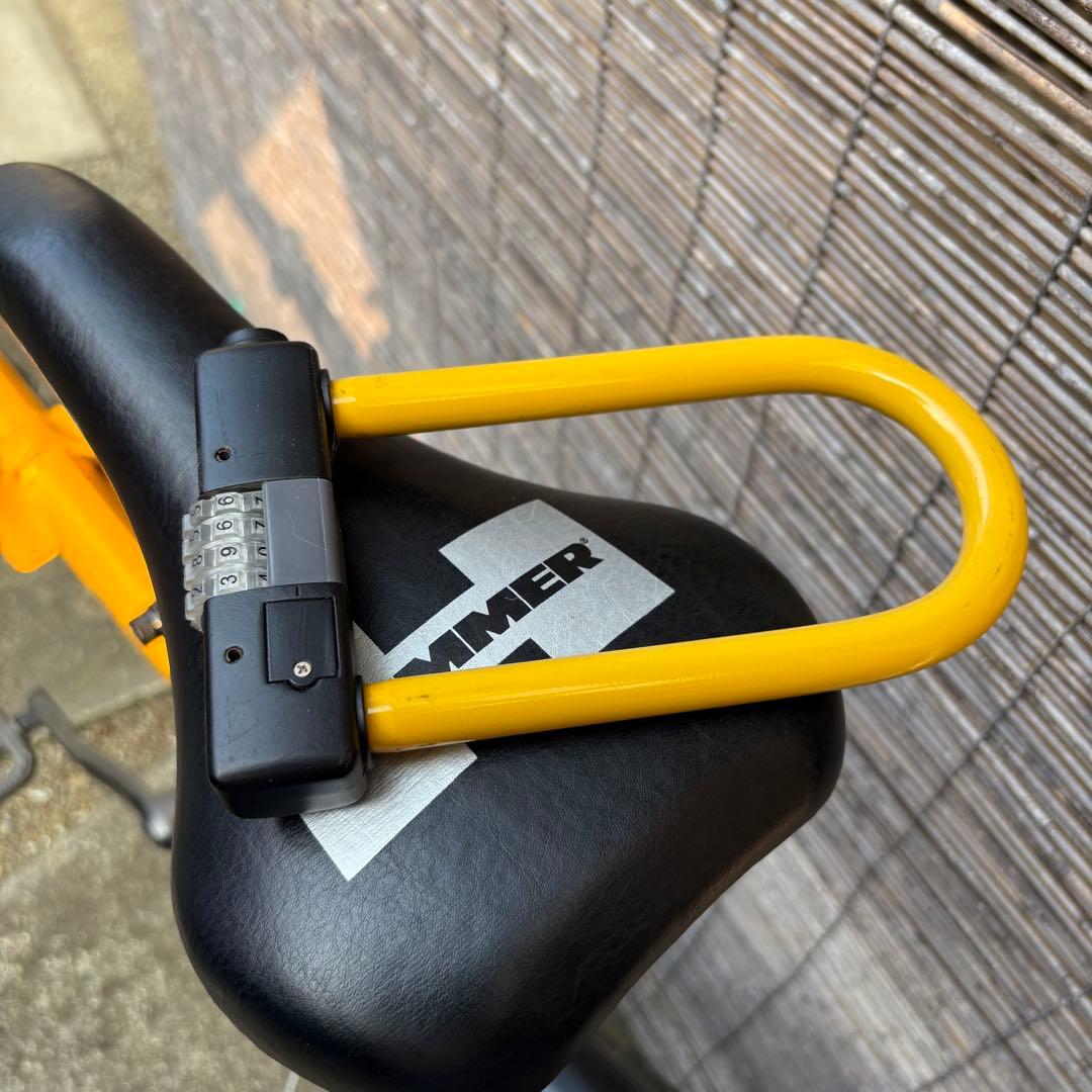 HUMMER 折りたたみ自転車 イエロー　カスタム　20インチ　引取り限定