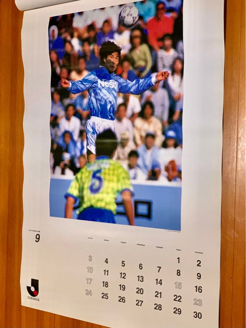 Jリーグカレンダー　　1995 コレクター向き 大判 豪華版