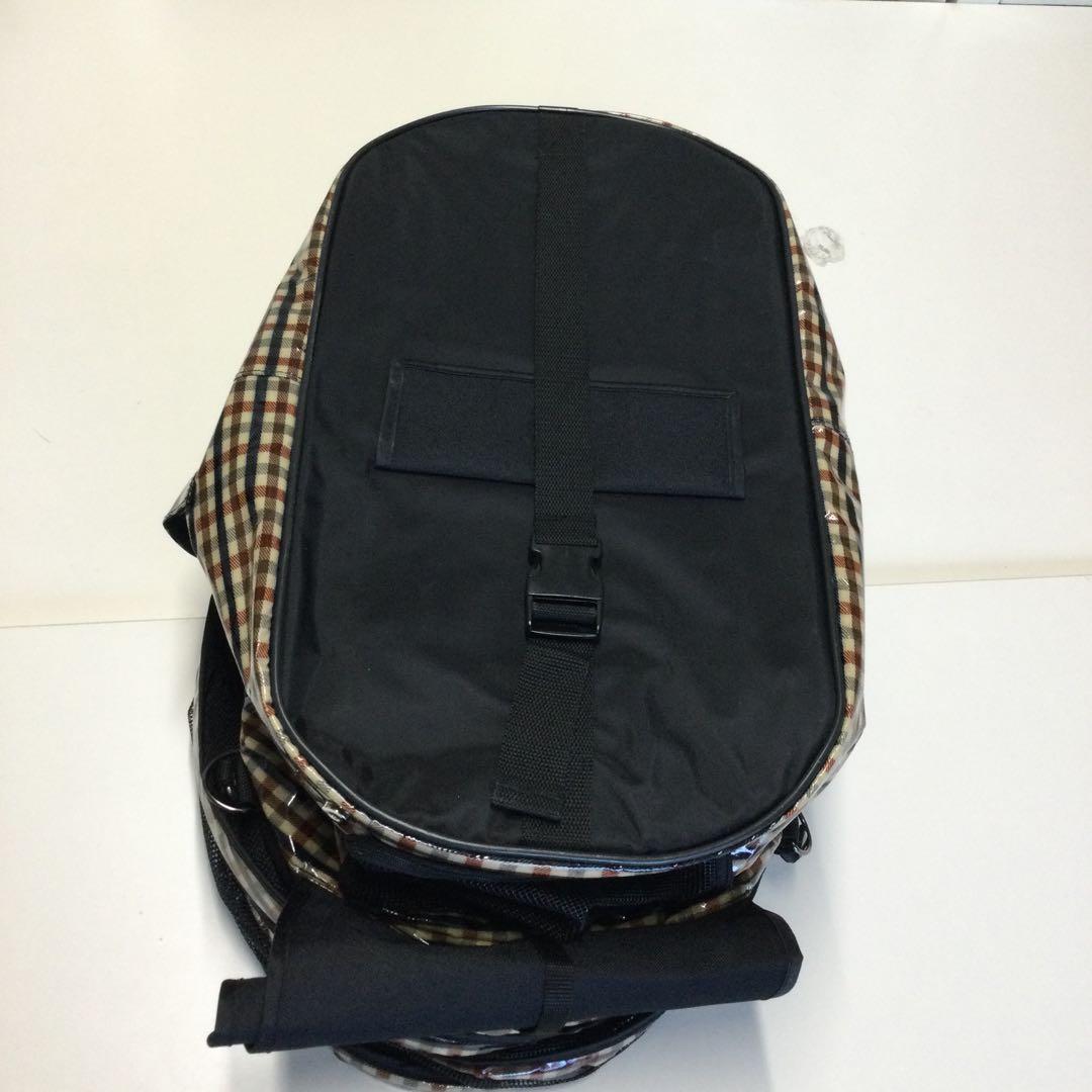 天使のカート　ポルテブラウンチェックＬサイズ　バッグ