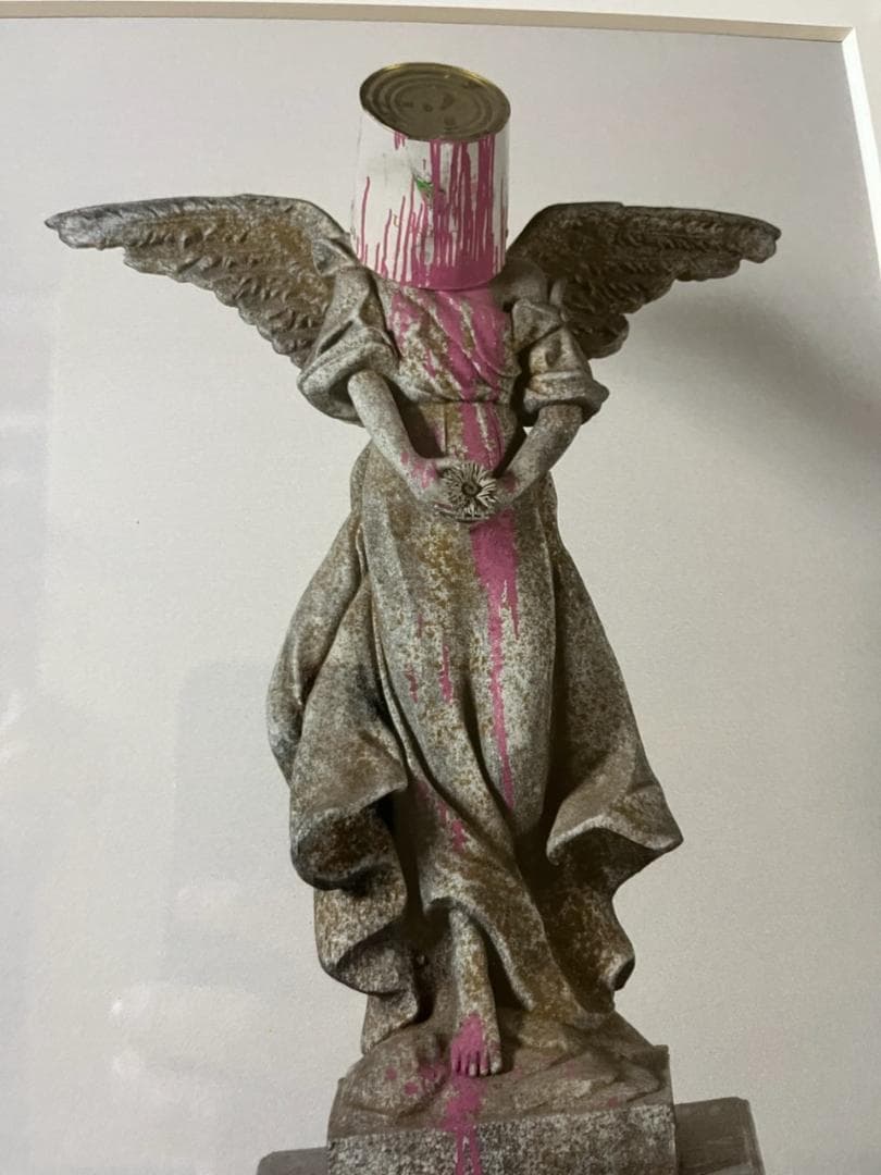 【限定額装】Banksy Angel with Paint プリント/バンクシー