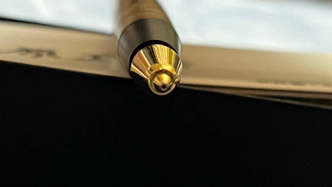 野原工芸　マーブルウッド　シャーペン　固定式口金アリ　箱付き付属品アリ