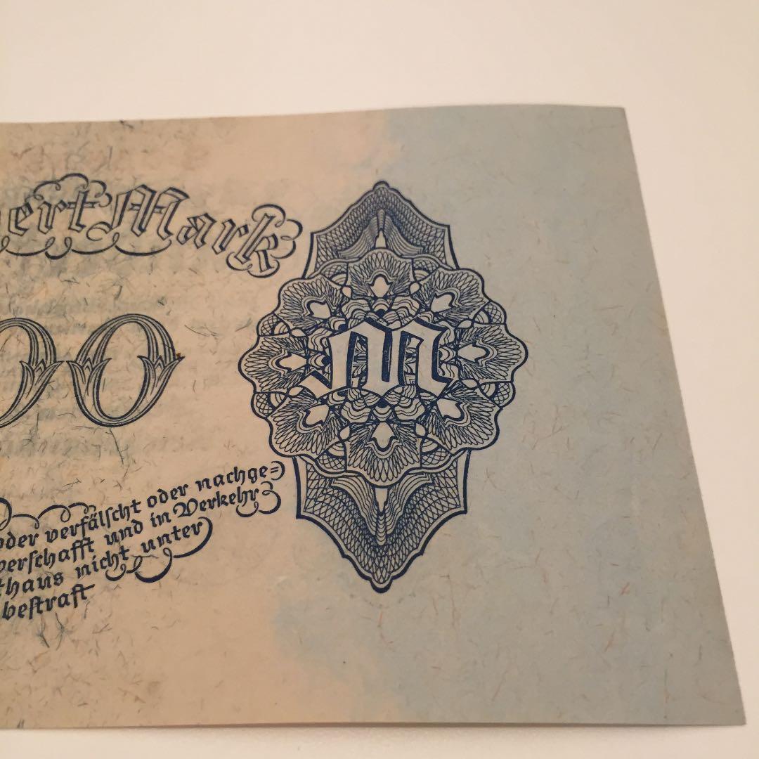 完全未使用級 希少 1922年 ドイツ 100マルク mark 旧紙幣 古紙幣