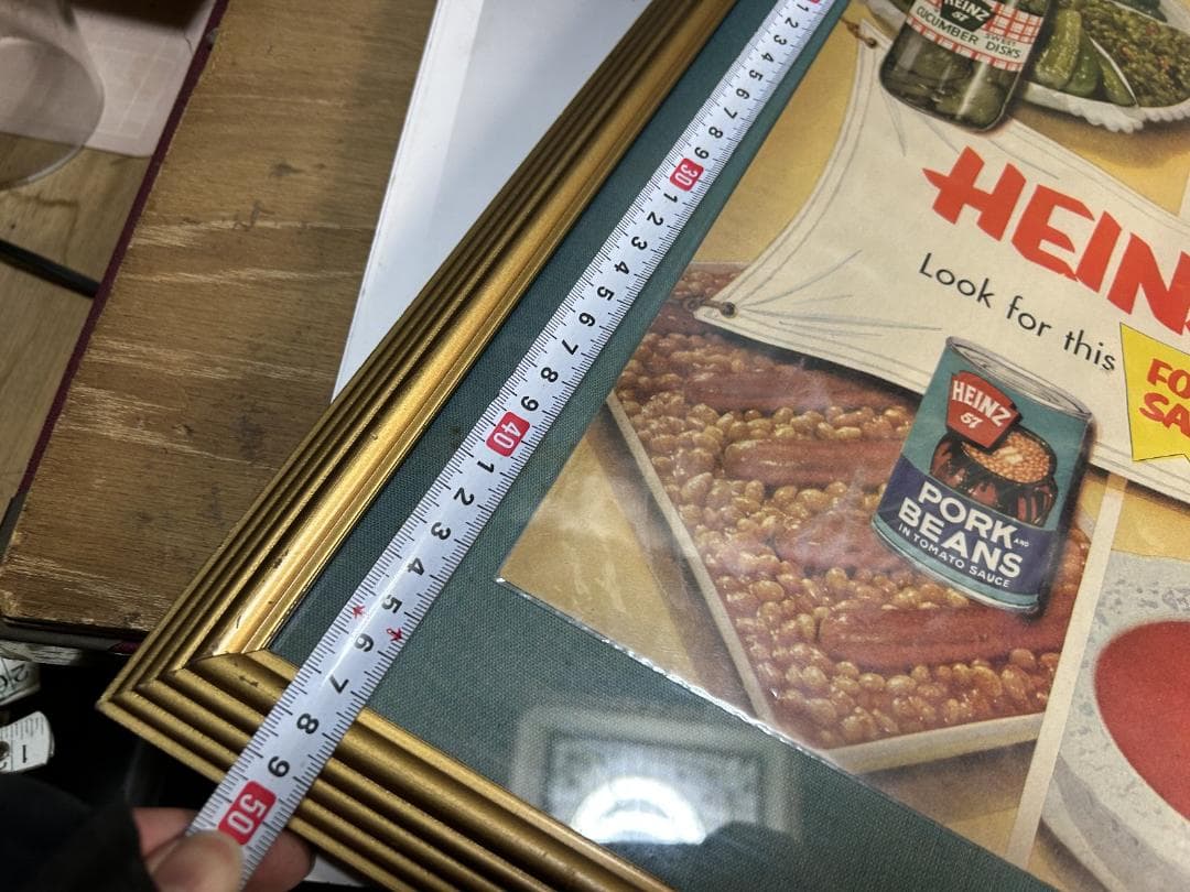 HEINZ ケチャップ　広告アート額縁 インテリア ビンテージ LIFE　雑誌