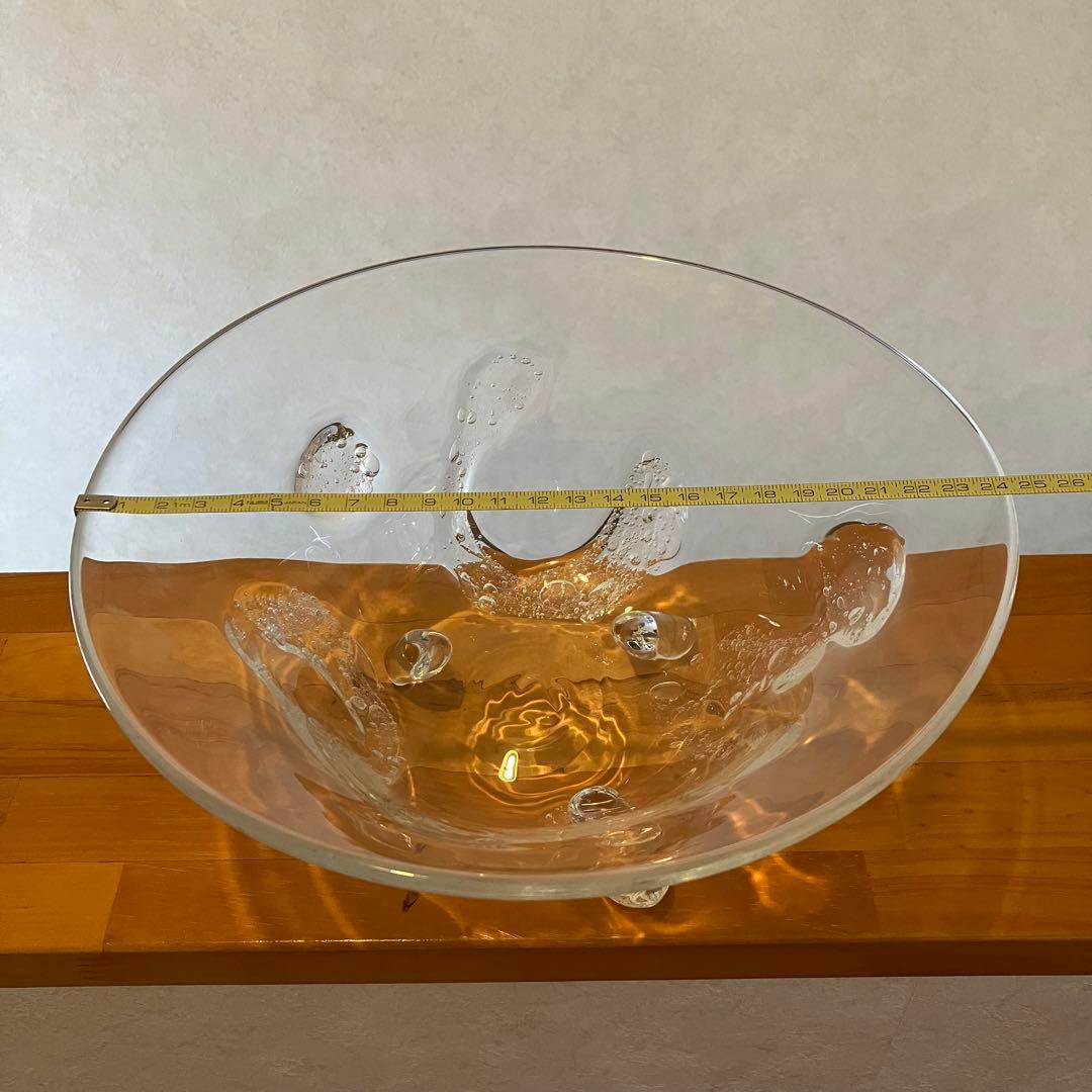 吹きガラス ガラスボウル ガラスのうつわ 作家もの
