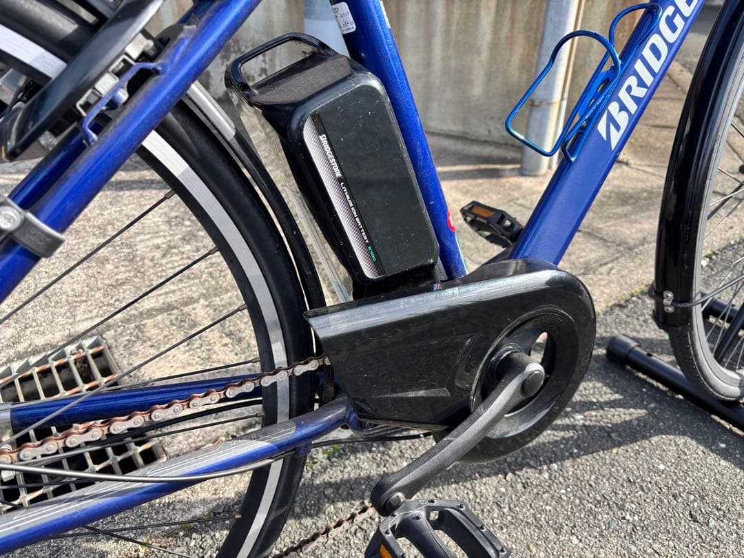 ブリヂストン 電動アシスト自転車 青 2021 直近点検済。TB1e 引取りのみ