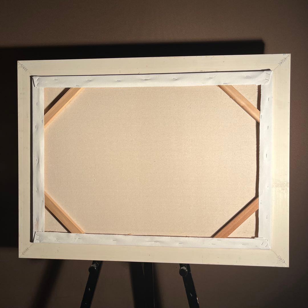 ★秀作★ 手書き油絵 ゴッホ 4本の切ったひまわり 肉筆絵画 額付き 油彩画