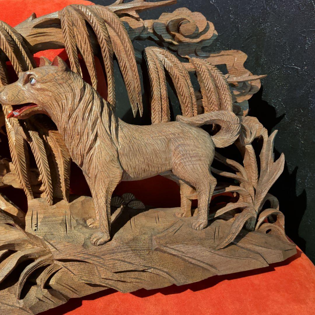 彫刻　木彫　欄間　だんじり　山車　神社仏閣　犬　動物　和柄