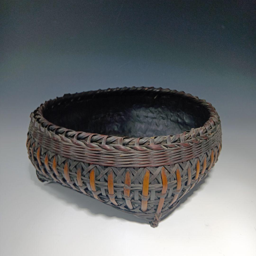 値下げ茶道具　竹製　炭籠　2個おまとめ