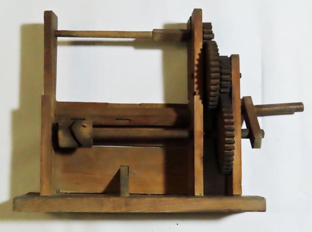 上州座繰り器／木製糸巻き機／アンティーク置物／インテリア