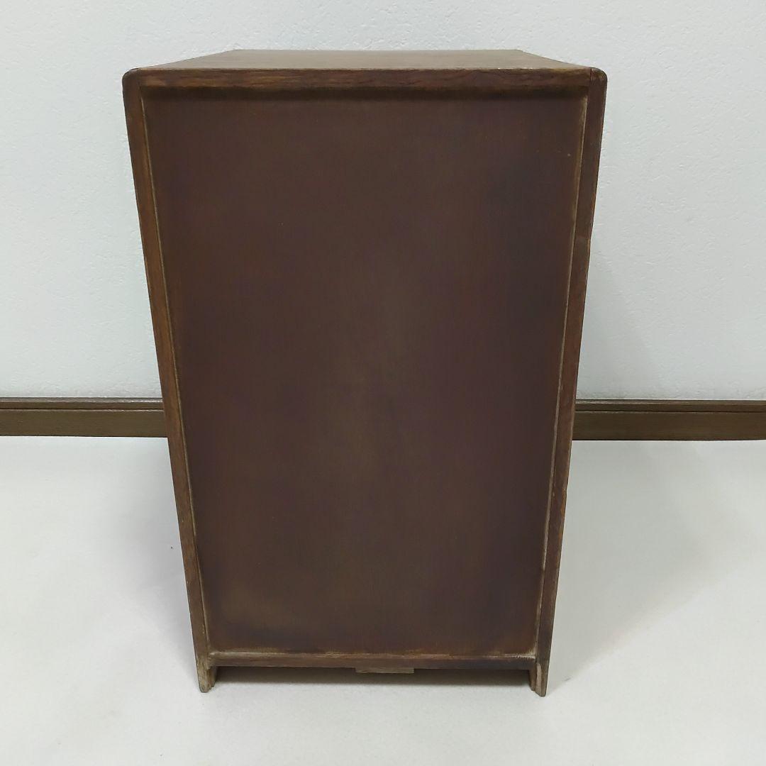 昭和レトロ 小引き出し 5段 5杯 小抽斗 木製 木箱 古家具 収納