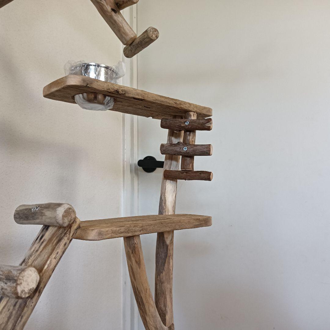 バードアスレチックジム大型 ③ 天然木 自然木 流木 インコ おもちゃ