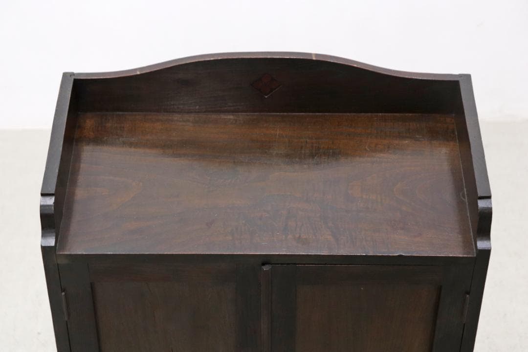 レトロ キャビネット 食器棚 書棚 本棚 本箱 収納 水屋