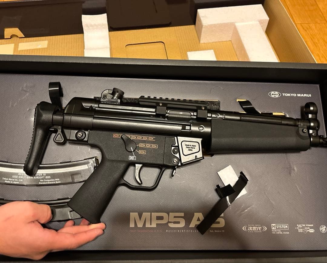 MP5A5次世代ガン マウントベース・充電コード・電池付き　未使用美品　サバゲー