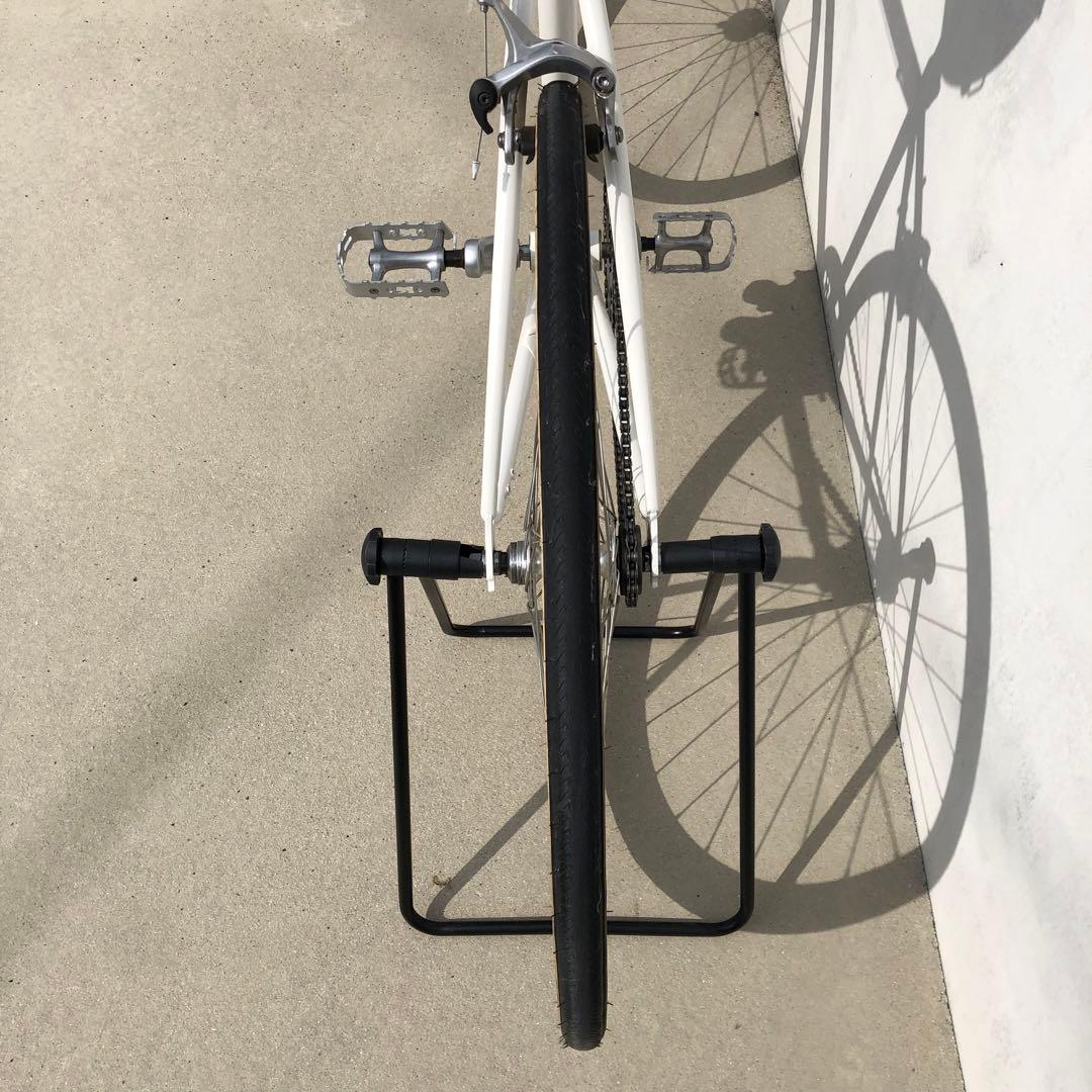 【送料込・美品】FUJI STROLL ピスト 52 シングル クロスバイク 白
