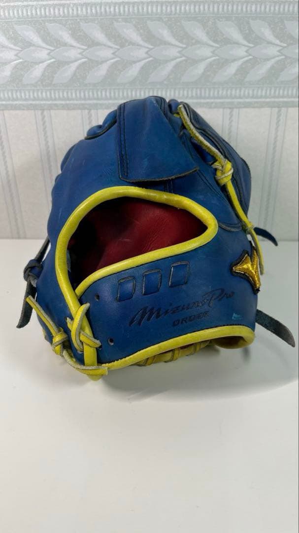 Mizuno ミズノ 投手用グローブ 軟式グローブ 青
